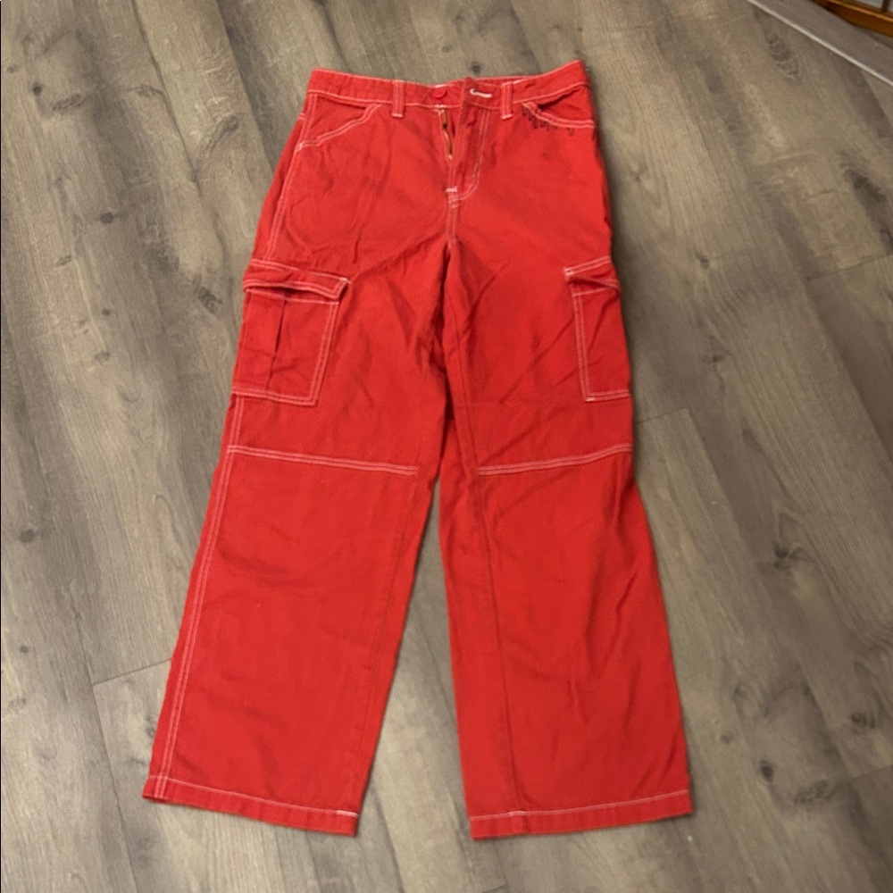 H&M Divided Bright Red Pants